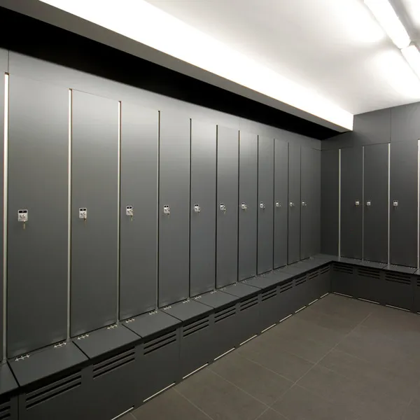 High Quality Waterproof HPL School Locker Fireproof HPL Changing Locker, Compact Laminate Z Shape Locker photo-4
