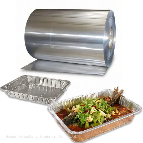 Free Sample Roll 8011 1235 Food Grade Aluminum Foil 9/14/20/24 Micron for Takeaway/Kitchen photo-2