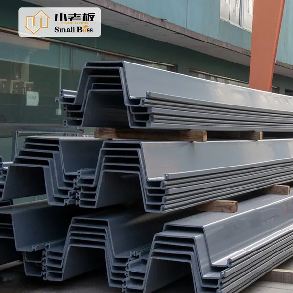 U-Z-Type Sheet Pile 6/9/12m No Steel Profile Customizable Plastic Steel Structure Accessories ASTM Standard Sheet Piling
