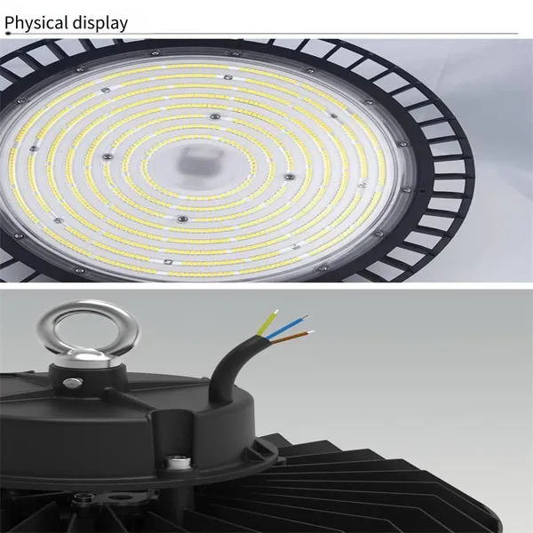 Cross - Border Microwave Radar Human Body Induction Ufo Industrial and Mining Lights 100w, 150w, 200w Led High - Bay Lights for Factories and Garages photo-2