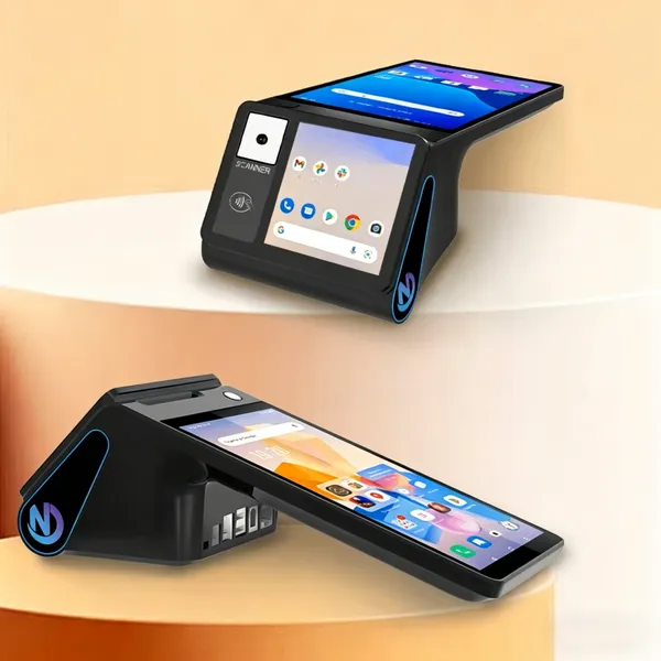 POS PDA Receipt Printer Android 14 and 58mm High Speed Thermal Printer 8'' Touch Screen. Handheld Mobil Point of Sale Tablet Support 5G photo-3