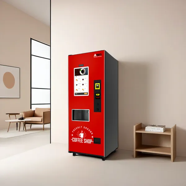 AFEN Commercial Coin Bill Card Operated Auto Cup Coffee Vending Automatic Coffee Machine Vending photo-5