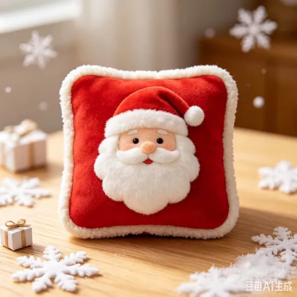 Christmas, Christmas Plush Pillow, Santa Claus, Christmas Reindeer, Sheep, Plush Pillow, Comfortable, Gift for Others - Customizable photo-3
