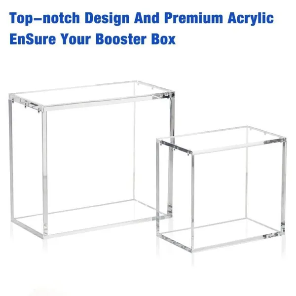 Clear Acrylic Box for Pokemon Booster With Strong Magnetic Closure UV Protected ETB Display Case for Retail for Showcase Use photo-5