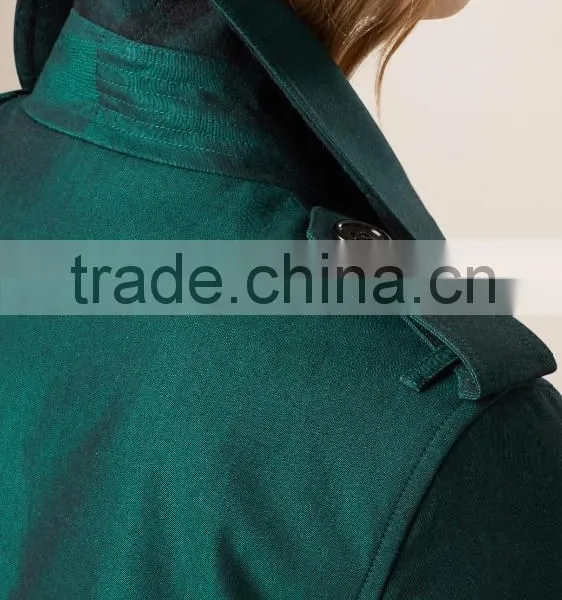 Trench Coat Ladies Winter Women Double Breasted Long Trench Coat photo-5