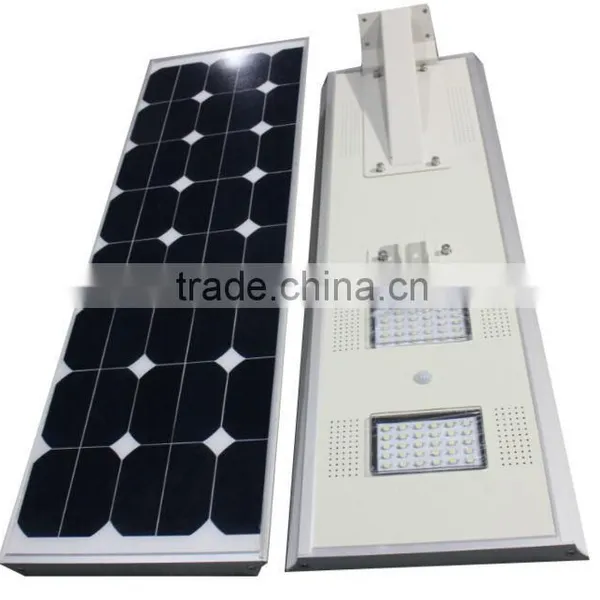 60W Bridgelux Chip Led and High Quality Monocrystalline Silicon Import From Usa All in One Solar Street Light photo-6