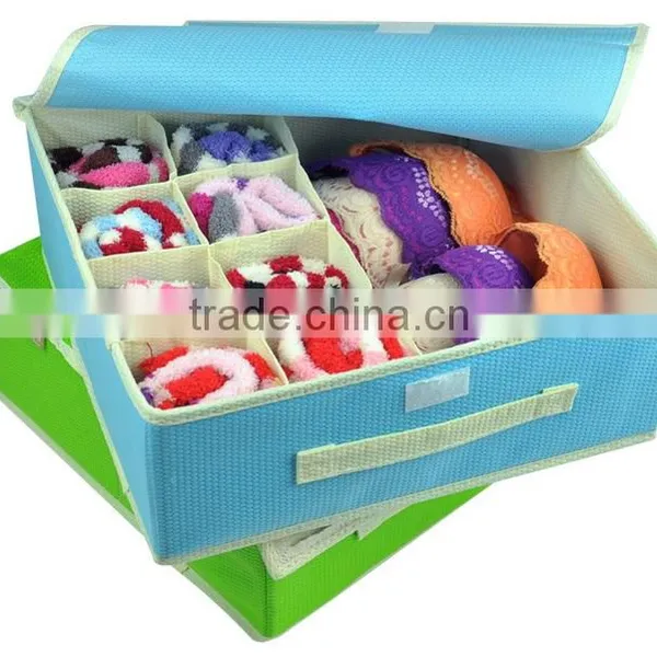 AN24 ANPHY Non-woven High Quality Underwear Storage Box Components 16 or 9 Grids In Stock 5 Colors Household Holder Box photo-2