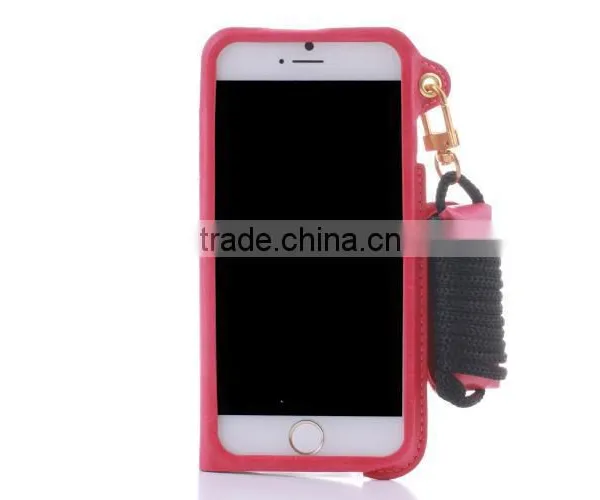 Luxury Metal pu Leather Case With Card Slot for Iphone 6/6s 4.7 Thin Holder Full Back Cover With String for Iphone 6/6s 4.7 photo-5