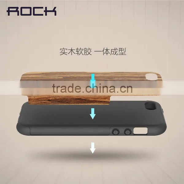 Original ROCK Shockproof Wooden Rubber Protective Case for Samsung S7 Wood TPU Back Case With 3 Deisgns MT-5524 photo-4