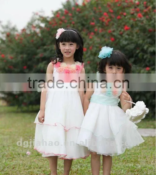 Beautiful &Fair Rose Flower Gilr Dress