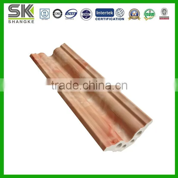 Decorative Faux Marble Stone Moulding Hollow Plastic Profile