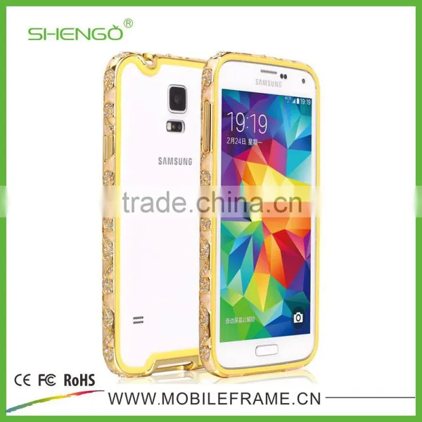 Wholesale Slim Metal Aluminum Bumper Buckle Case for Samsung Galaxy S5 photo-2