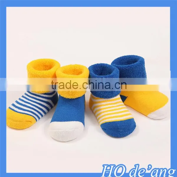 Hogift 4 Pairs of Set Boys and Girls Cotton Baby Socks Stripe Cotton Baby Socks Children's Socks MHo-197 photo-4
