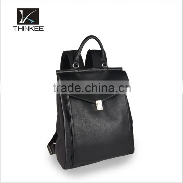 China Faux Leather Material and Day Backpack Use Custom Made Backpacks photo-3