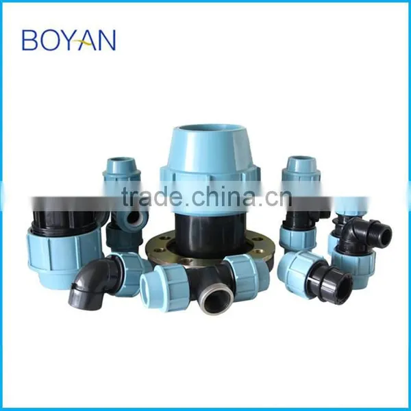 BOYAN Zhejiang Taizou Light Blue Plastic Pipe Fitting for Irrigation PP Compression Reducing Tee photo-5