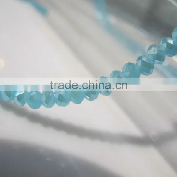 8mm Sales of Color Glass Rondelle Bead BZ010 photo-2