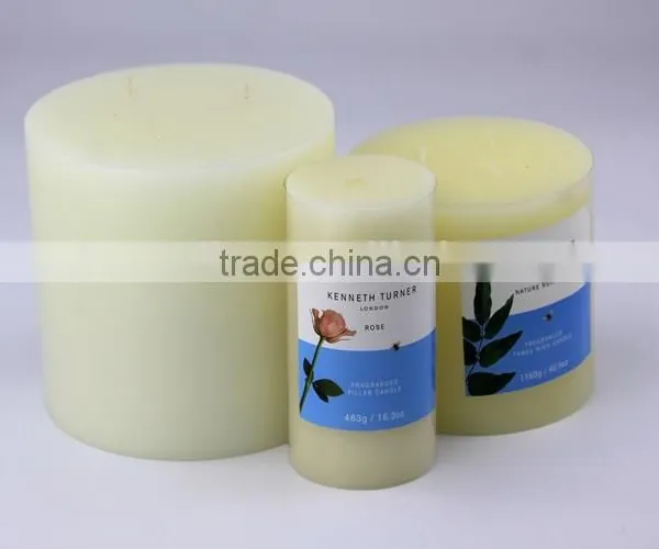 Large White Tall Pillar Candles
