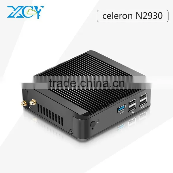 XCY Computer Networking Celeron N2930 1.86GHz Micro PC with Dual Core DDR3 Memory SSD Windows7 Support Wireless Keyboard