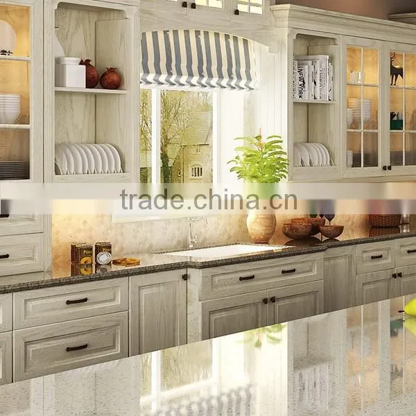 Latest European Style Solid Wood Apartment Kitchen Cabinet Units photo-6