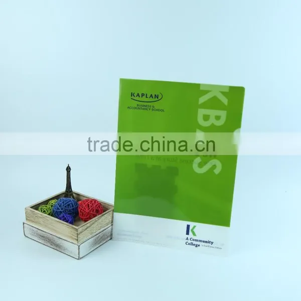 Promotional Gift Plastic a4 Size l Shaped Clear Folder, a3 Size Folders, l Shape Single Page Folder photo-2