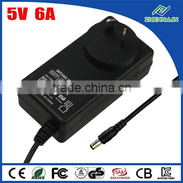 AU Adapter Wall Plug 5V 6A Adapter for Televisions