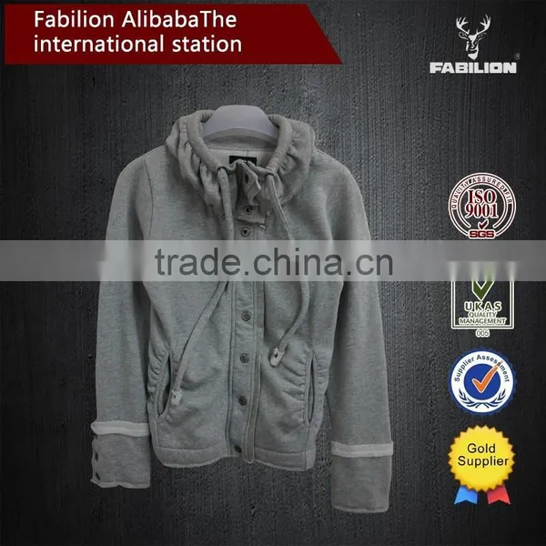 Custom Fashionable White Retro Mma High Quality High Funnel Neck Hoodie