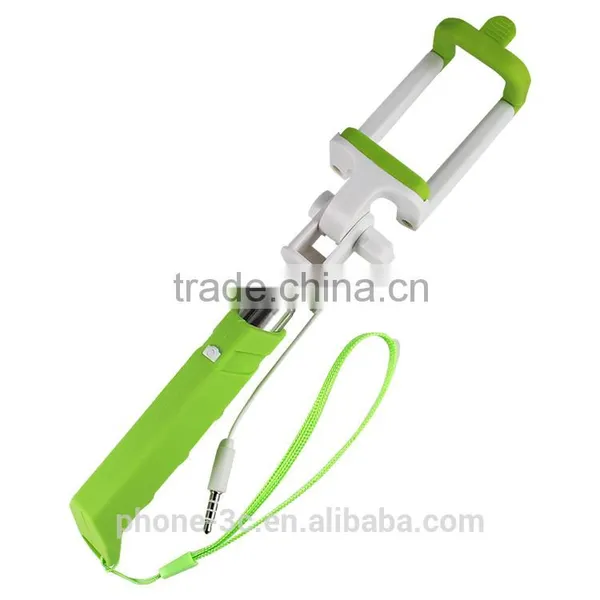 2016 Factory Supply Private Label Folding Mini Monopod Rainbow Selfie-stick With Cable Promotional Gifts Selfie Stick Monopod photo-4