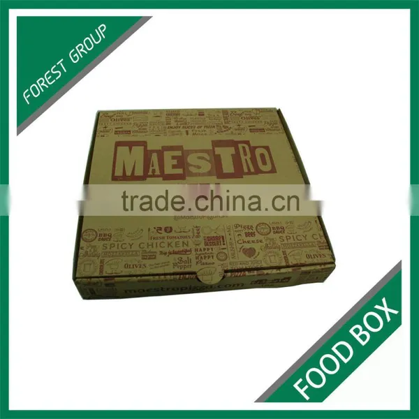 HOT SALE CHEAP 10 INCH CORRUGATED PAPER PIZZA BOX WITH FULL COLOR PRINTED photo-6