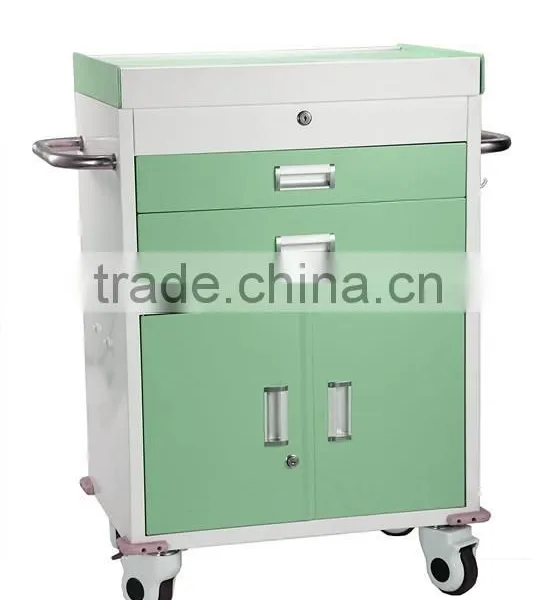 BK09 Medical Crash Cart With Low Square 4 Wheels photo-5