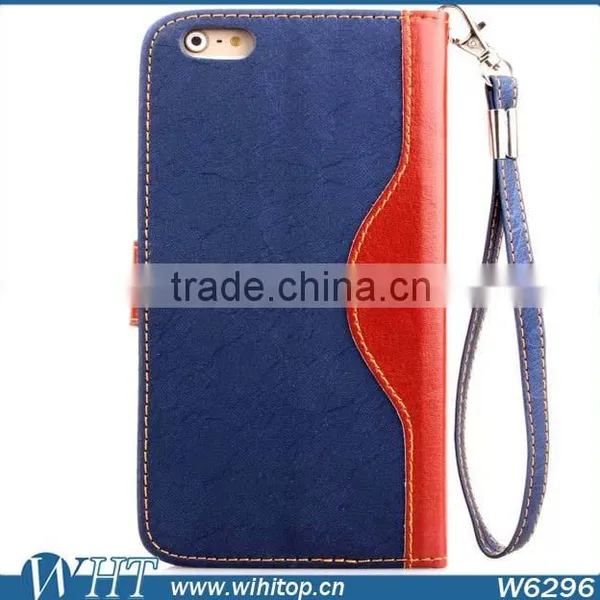 Magnetic Phone Case for IPhone 6 Plus 5.5", Folio Stand Leather Case for IPhone 6 Plus With Answer Calls Hole photo-4
