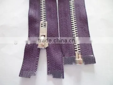 5# Metal Zipper Aluminum Teeth Zipper Open End Zipper Auto-lock Slider Zipper Jacket Zipper photo-3