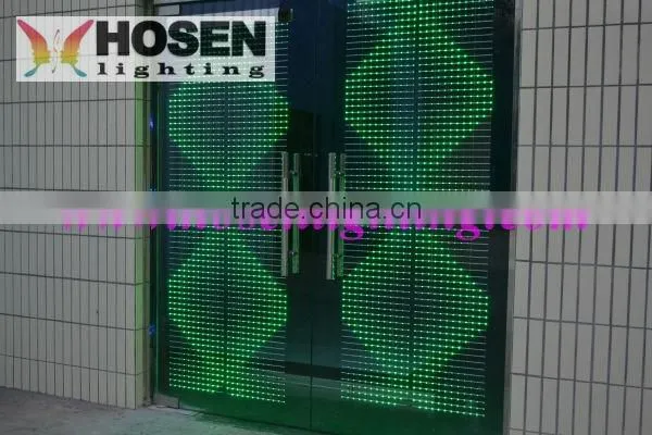 New technology outdoor transparent led display screen HS-TLDP30