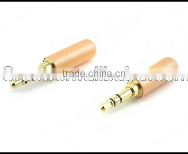 Audio Gade OEM Hi End Gold Plated 3.5-Y Gold Plated 3.5MM Male Headphone Terminal Yellow photo-3