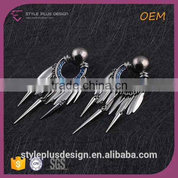 E75316H01 Accept Custome Order Fashion Silver Jewelry Earring Design Wholesale From Mid Night City Collection photo-4