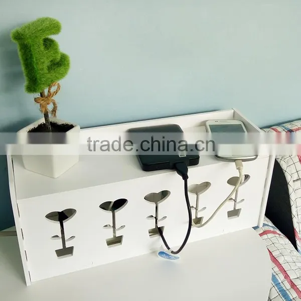 New Arrival Fashion Safety Socket Outlet Board Container Cables Storage Organizer Case Box photo-5