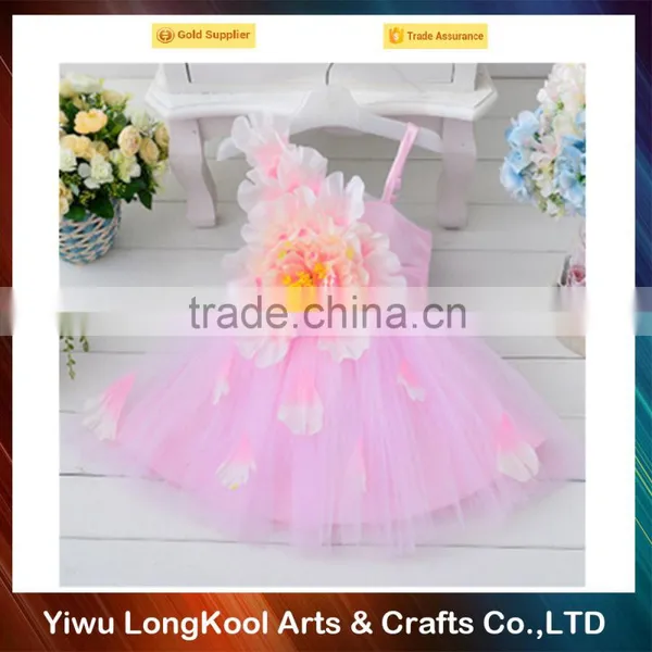 New Arrival Hot Sale New Model Big Flower 3 Year Old Girl Dress photo-4