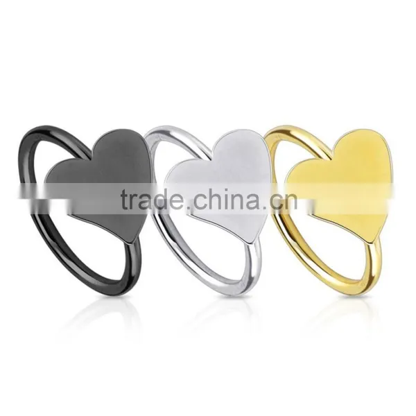 Piercing BCR Tragus Bead Closure Ring With Heart Bow Cross Moustache photo-2