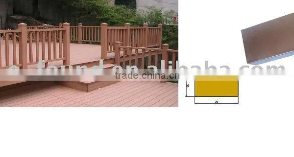 YC-WPC09 Waterproof Wood Flooring WPC Decking