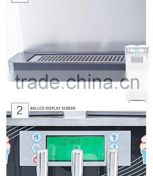 3 Flavor Cheap Soft Ice Cream Cone Machine Price For Sale photo-4