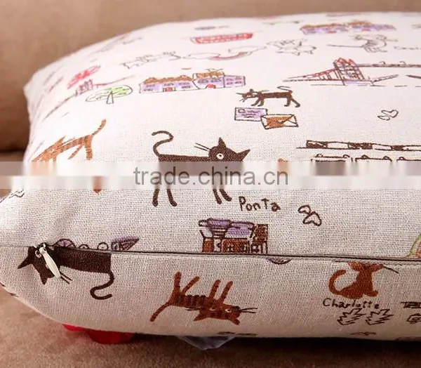 2015 Hot Style Europe Type Cloth Cotton and Linen Pillowcases Creative Home Car Cartoon Cushion Cover photo-6