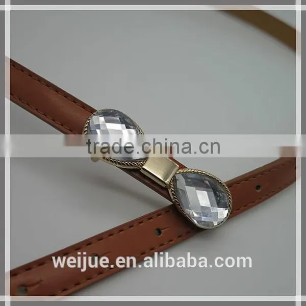 Skinny Belt With Glasses Bowknot for Women