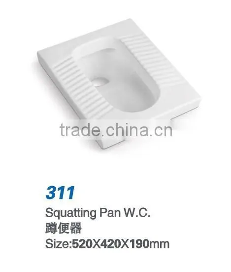 Hot Sale Cheap Price Ceramic Squatting Pan photo-3