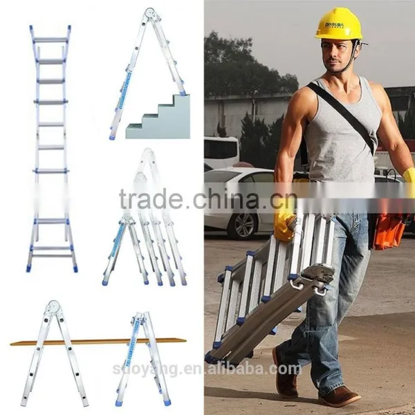 Aluminum Little Giant Ladder, en 131 Multi-purpose Aluminum Ladder 4*3 4*4 4*5 photo-4