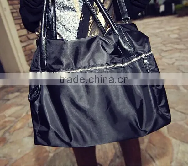 Faddish pu Tote Bag Big Hanging File Handbag Ladies Zipper Shoulder Bags Made in China photo-5
