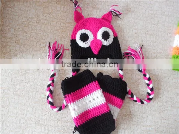 Owl Hat and Leg Warmers for Kids