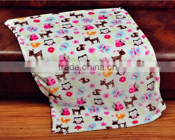 2016 Hot Selling Cheap Picnic Coral Fleece Baby Blanket