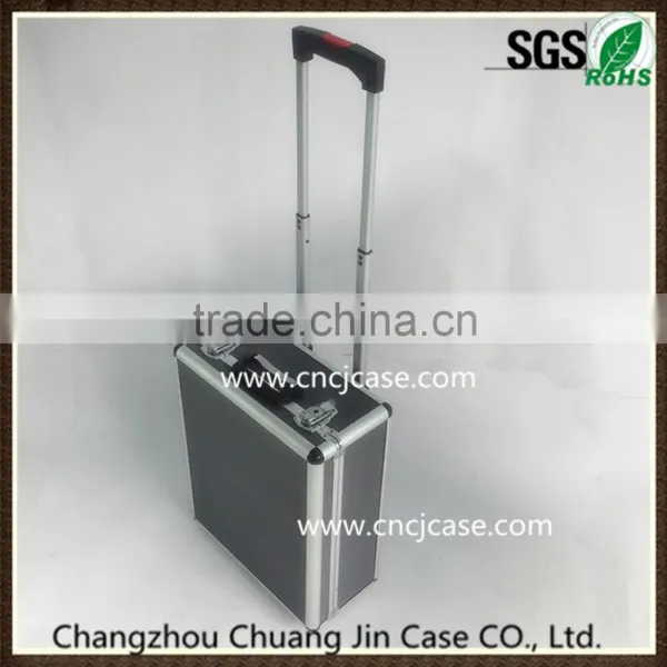 Aluminum Case,Silver Flight Case With Wheels, Aluminium Trolley Pilot Case