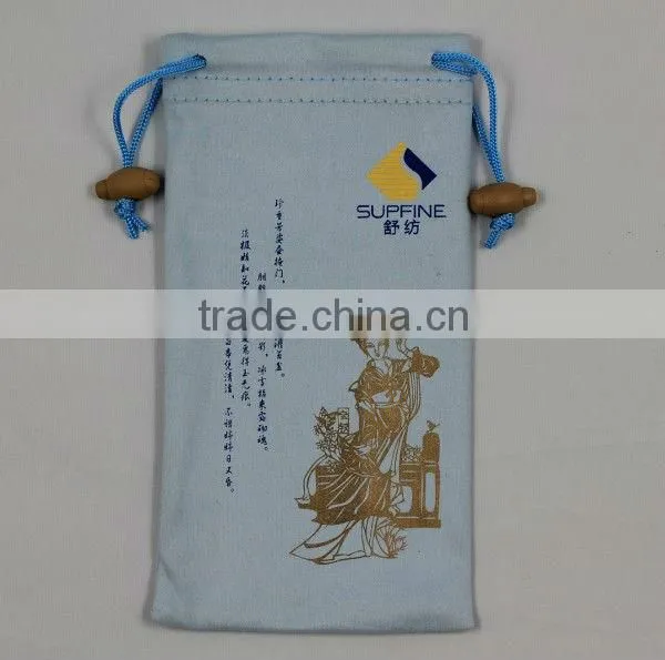 Fancy Colorful Drawstring Microfiber Travel Pouch photo-5