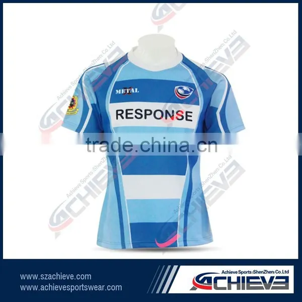 2015 Fashion Blank Wholesale Rugby Shirts photo-4