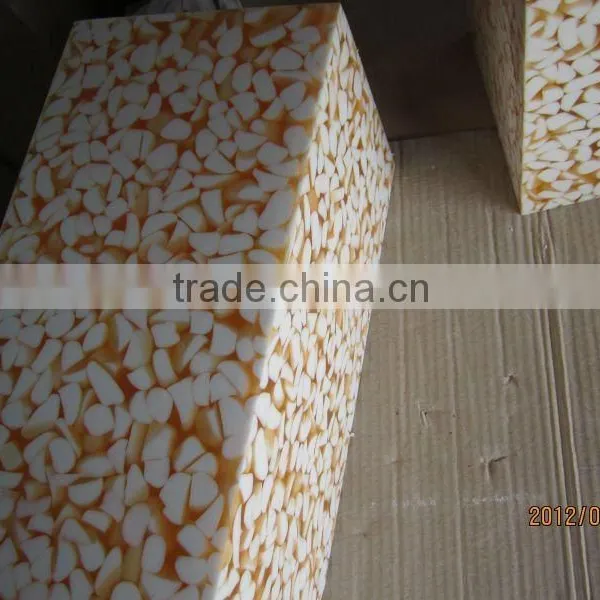 Transparent Resin Panel Resin Pebble Tile photo-2